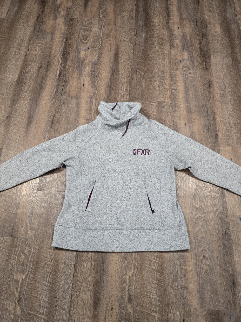 FXR Women's Gray Cowl Neck Pullover Sweater